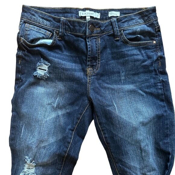 I&M Jeans Skinny Medium Wash Distressed Women size 7 EUC - Picture 3 of 4